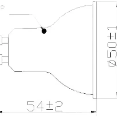 Lampada a riflettore LED RefLED Retro ES50 GU10 4.3W 345lm 3000K 830 36° SL 