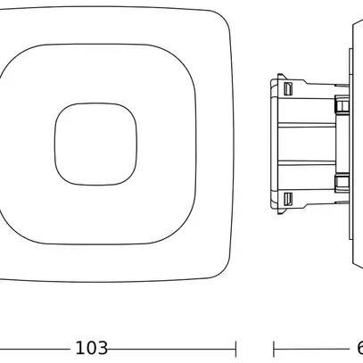 Multisensore INC Steinel IR Quattro IP 360° bianco 
