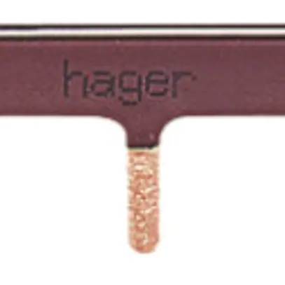 Peigne de raccordement Hager 1P 1L goupille 10mm² 195mm 