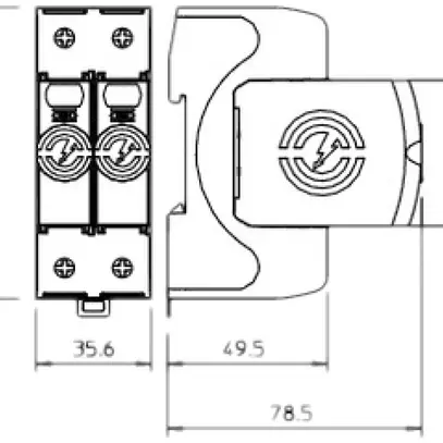 Parasurtension Bettermann V20+NPE 1L, type 2, 280V 