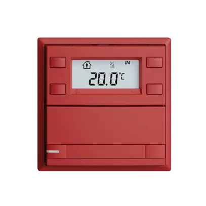 Pulsante RTH INC KNX 1×EDIZIOdue F berry, con carta+LED RGB 