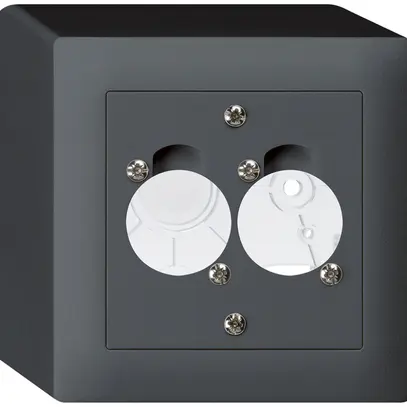 Kit di montaggio AP per 2 XLR kallysto antracite 