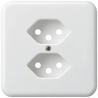 Placca di copertura grd.I 2×tipo 13 bianco basico 