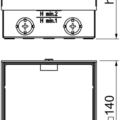 Boîte de sol Bettermann UDHOME2 pour 3 FLF avec réglette à brosse 