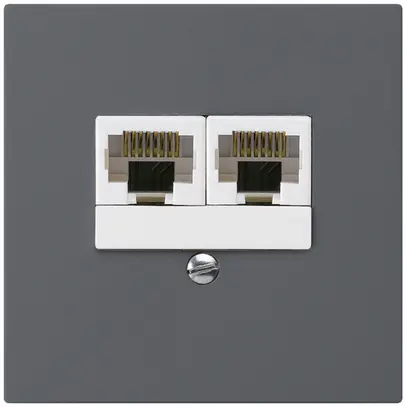 UP-Dose kallysto 2×RJ45u getrennt anthrazit 