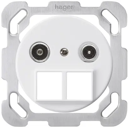 Presa multimedia INC basico TV-R mont.B 11dB 2GHz bianco 