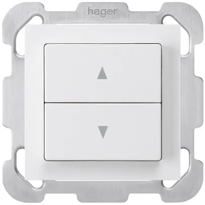 Pulsante per tapparelle INC kallysto con 2 tasti di comando bianco 