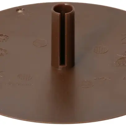 Rosace de plafond MH clips à ressort enfichable Ø98×3mm brun 