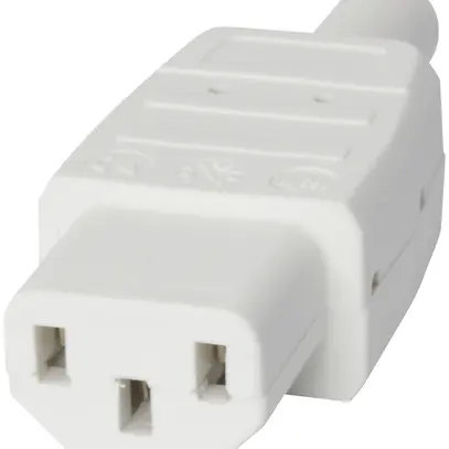 Prise d'appareils T113 C13 10A 250V 70°C blanc 