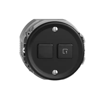 Station secondaire pour interrupteur 1c/2t scène WLAN Sdue Wiser noir 