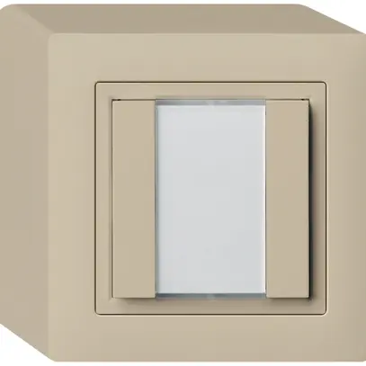 Pulsante universale AP 2×KAL senza LED beige 
