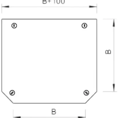 Coperchio per derivazione T 300mm 