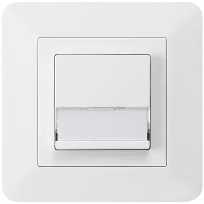 Tasto di suoneria INC A/1L kallysto.trend bianco con porta-etichetta 37×15mm 