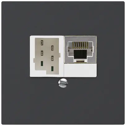 Scatola INC kallysto 1×RJ45s+1×TT83 nero 