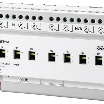 Actionneur-commutateur AMD KNX Luxomat SA8-230/16/H/EM/KNX, 8-fois, 16A/230VAC 
