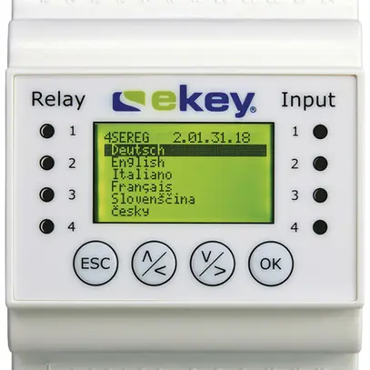 Unità di comando AMD Hager ekey multi REG 4 bianco 