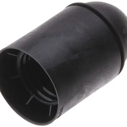 Fassung E27 Kunststoff schwarz glatt, 190°C, Vossloh 