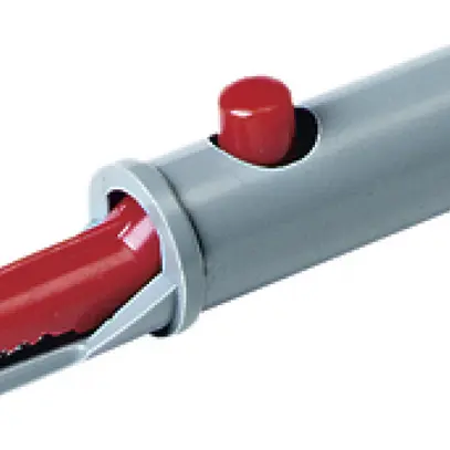 Morsetto coccodrillo AK 10 4mm sistema, isolato, rosso 