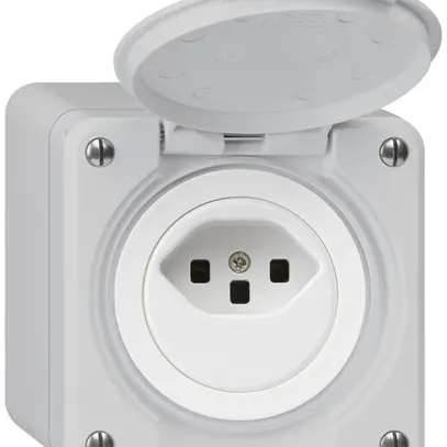 Prise AP robusto type 23 gris 