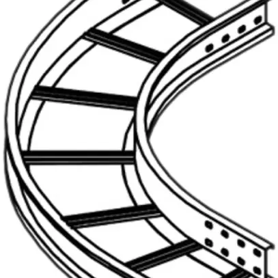 Gomito Lanz 90° per multicanale a lunga campata 300×60mm zac 