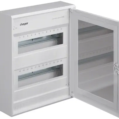 Distributeur tehalit 24 modules gris clair 