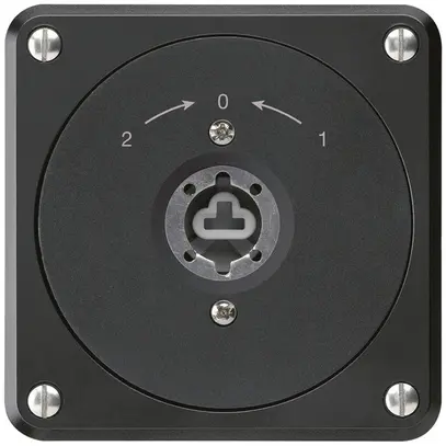 UP-Schlüsselschwenktaster robusto schwarz ohne Deckel ohne Zylinder Wechs. 