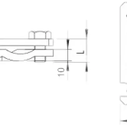 Morsetto diagonale Bettermann zinc. 