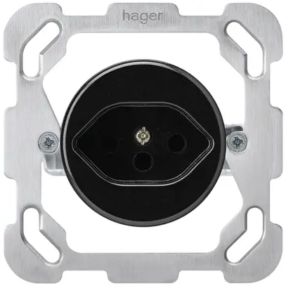 Insert pour prise ENC basico type 13 plaque de fixation noir sécurité enfants 