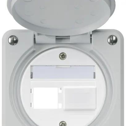 Kit de montage robusto IP55 sortie frontale pour 2×R&M gris 
