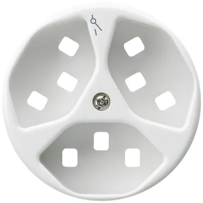 Disco frontale per presa Hager basico 3×tipo 23 1×S H bianco 
