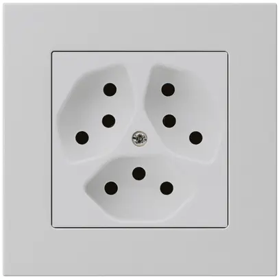 Prise ENC kallysto.pro 3×T13 gris clair 