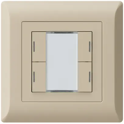Poussoir ENC kallysto.line KNX 4×LED RGB s/e-link beige 