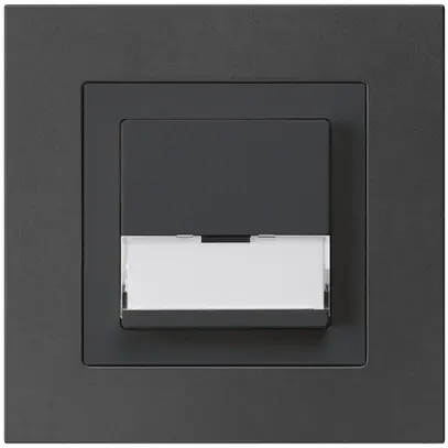 Poussoir de sonnerie ENC avec porte-étiquette A/1L kallysto.pro noir 