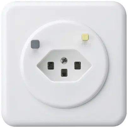 Prise ENC basico C T23 FI 30mA blanc 