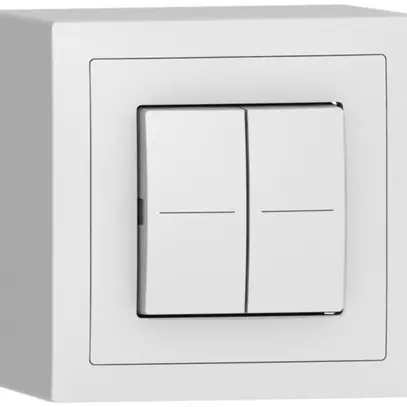Sensore pulsante AP ABB Sidus KNX Basic 2/4, bianco 
