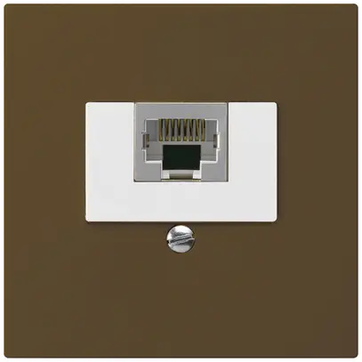 Inserto per presa di raccordo kallysto 1×RJ45s marrone 