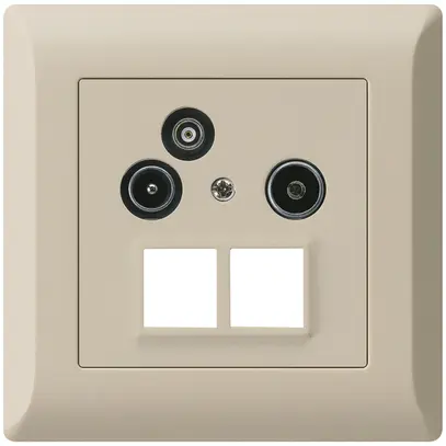 Prise pour antenne ENC R/TV/données kallysto.line HMS 2GHz 19db beige 