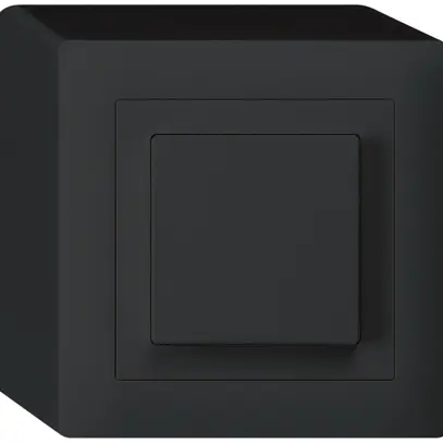Interruttore pulsante AP kallysto 6/1L nero 