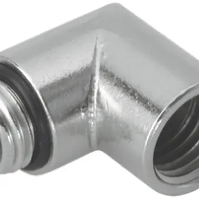 Équerre AGRO 90° 2×M12 laiton nickelé 