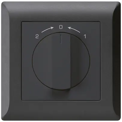 UP-SchwenkTaster 1->0<-2 schwarz kallysto.line mit Drehgriff 