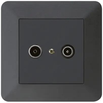 Presa di passaggio INC kallysto.trend R/TV 23dB nero 