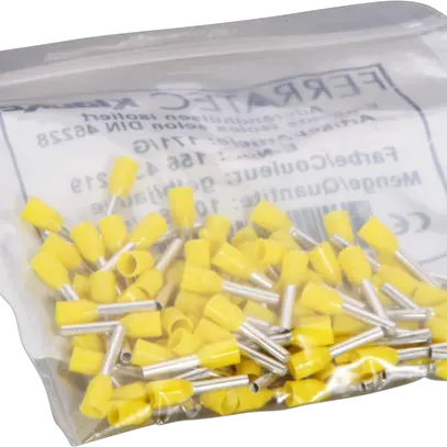 Capocorda tipo A isolato 1mm²/8mm giallo 