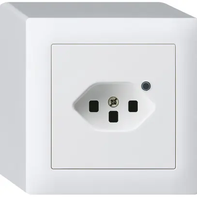 Presa AP Hager kallysto 1×T23 illuminato Q bianco ultra 