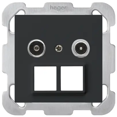 Presa multimedia INC kallysto R/TV montaggio B 19dB 2GHz nero 