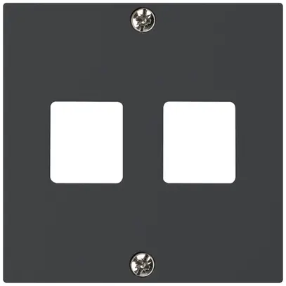 Kit frontale INC HMS kallysto A per 2 moduli nero 