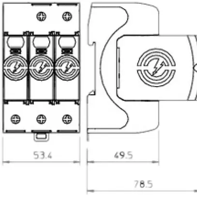 Parasurtension Bettermann V50+NPE 2L, type 1+2, 280V 