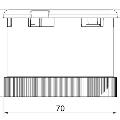 Elemento di sirena WERMA, 8 toni, modulare, 24VAC/DC, grigio 