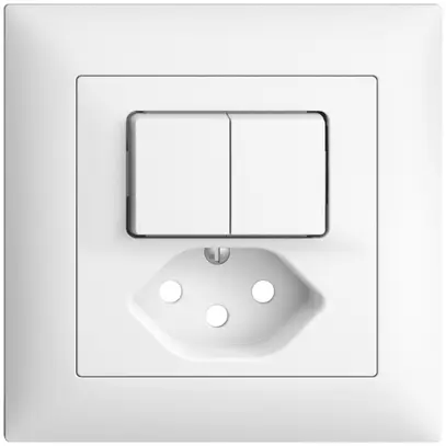 Kit frontale EDIZIOdue bianco 88×88mm T13 