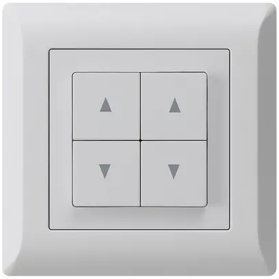 Interruttore per tapparelle INC kallysto.line grigio chiaro con 4 tasti 