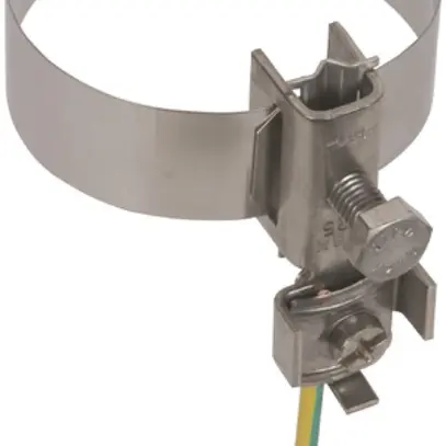 Bride de mise à terre ruban DEHN/elvatec 3/4…2" pour conducteurs 4…25mm² V2A 